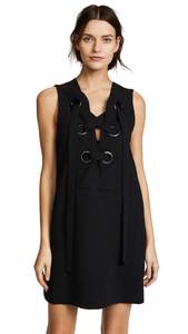 Lace Up Front Dress Small